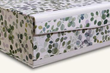 Box of eucalyptus leaves